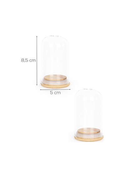 Hf009001 2li Cam Tuzluk Biberlik Karabiberlik Seti 5x8,5cm Çok Renkli