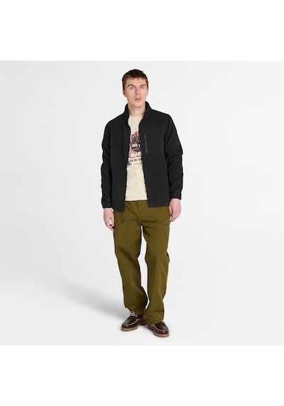 Timberland High Pile Fleece Erkek Ceket-33868 Siyah