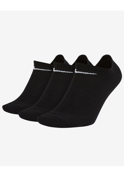 Nike Sx7678-010 Everyday Lightweight No-show Antrenman Çorapları 3 Çift Sıyah