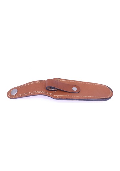 Deri Çakı Kılıfı - Taba 13 Cm