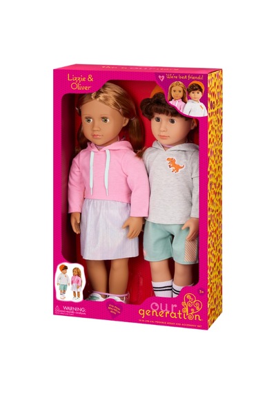Our Generation Lizzie & Oliver Oyuncak Bebekler - 46 Cm