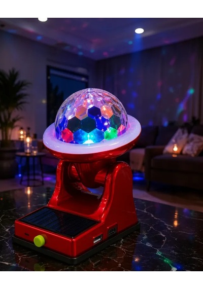 Astraltech Güneş Enerjili Led Projektör Lamba 360 Rgb Ayarlanabilir Başlık