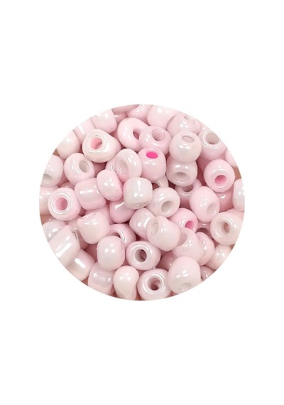 Dökme Cam Kum Boncuk Büyük Boy 6/0 4 Mm - 60 Gram - Toz Pembe - Bnc113 Diğer