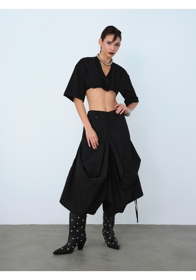 Oversize Kadın Top Siyah