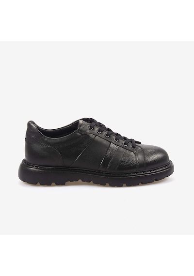 Kemal Tanca Hakiki Deri Erkek Spor & Sneaker Ayakkabı 2401 Siyah
