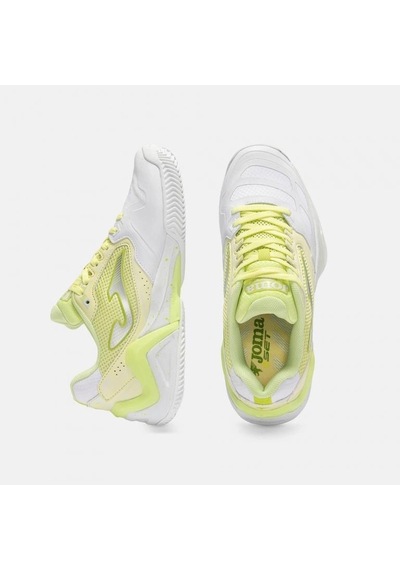 Joma Tsels2611ac Set Lady Sert Kort Kadın Tenis Ayakkabısı Beyaz/lime Sarı
