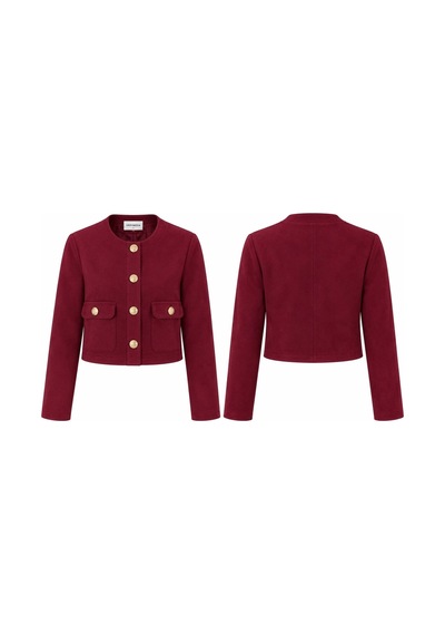Verymoda Suet Cepli Ceket F1800 Bordo