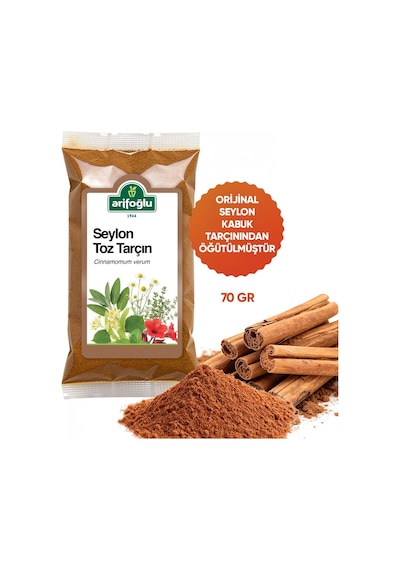 Arifoğlu Seylon Tarçın Toz 70 Gr. Öğütülmüş %100 Doğal