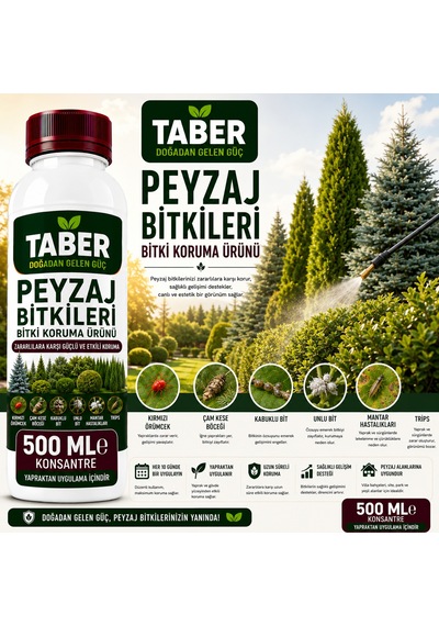 Taber Peyzaj Bitkileri Bitki Bakım Ürünü 500 Ml Konsantre Peyzaj Bitkileri İçin Yapraktan Uygulama Diğer