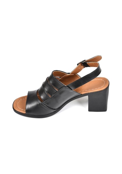 Papuçcity Frzn 02581 6 Cm Topuklu Kadın Sandalet Ayakkabı 001