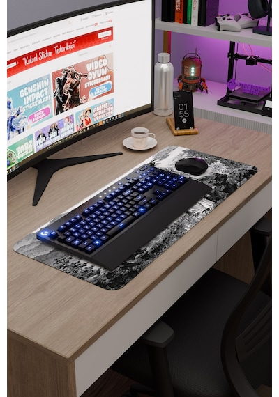 Vagabond Kaymaz Dikişli Kauçuk Oyuncu Mousepad V5 - 70x30 Xl Gaming Mouse Pad Fare Altlığı