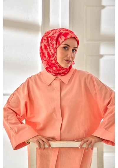 Silk Home Velora Eşarp 161001-36 Narçiçeği, Pudra, Mor