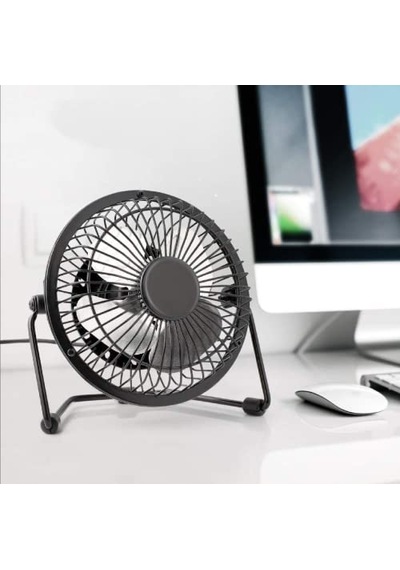 Masa Üstü Usb Fan Soğutucu Vantilatör Klima - Metal Serinletici Mini Vantilatör - Usb Girişli
