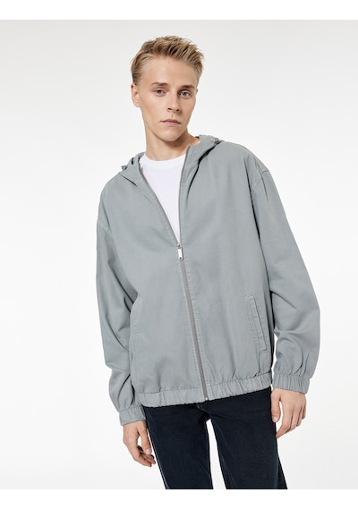 Koton Pamuklu Uzun Kollu Fermuarlı Oversize Kapşonlu Jean Ceket Taş 7wam50002nd Koton Pamuklu Uzun Kollu Fermuarlı Oversize Kapşonlu Jean Ceket Taş 7wam50002nd