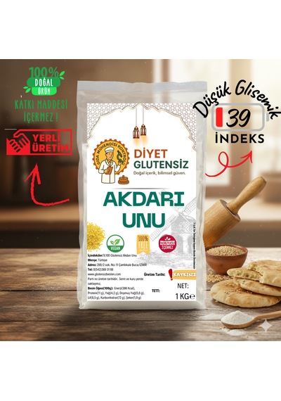 Diyet Glutensiz Akdarı Millet Unu 1 Kg