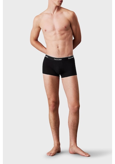 Calvin Klein Pamuklu Logolu 3 Pack Boxer Lv00nb4389w8o Erkek Boxer Lv00nb4389 W8o Siyah-buz Mavi-mavi
