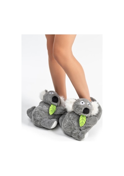 Twigy Twıgy Tw Koala Gri Kadın Hayvanlı Panduf 36/41 Gri