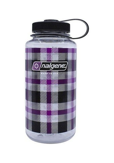 Nalgene 32Oz Wide Mouth Purple Plaid