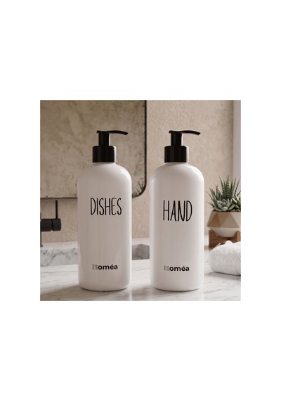 Homea Hands Dishes Sabunluk Beyaz Renk Şık Ve Modern Mutfak & Banyo Sabunluk, Sıvı Sabunluk