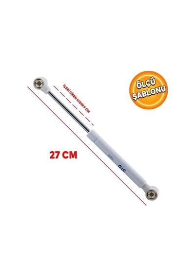 Kutayalp Yapı Dolap Amortisörü 100n 27 Cm Gazlı Piston Kapak Hidroliği Turkuaz