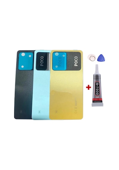 Xiaomi Xiaomi Poco X5 Pro Sarı Arka Kapak Batarya Kapağı Pil Kapağı Yapışkan Ve Sökme Aparatıyla Beraber Full Set Sarı