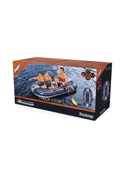Bestway Hydro-Force Treck X2 Raft Şişme Bot Set Çok Renkli