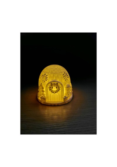 Işıklı İglo Ev Yılbaşı Temalı Dekoratif Gece Lambası Iglo Ev - 799524671