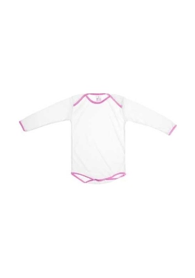 Pamuk Polyester Bebek Zıbını - Pembe Biyeli