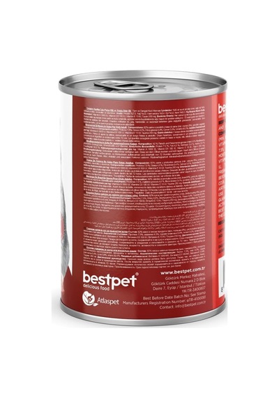 Tr Yetişkin Kediler İçin, Taze Sığır Parça Etli Ve Soslu Yaş Mama, 400 Gr X 12 Adet