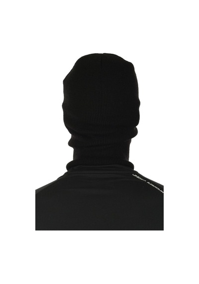 Külah Erkek Örgü Kar Maskesi Siyah-Siyah-Standart