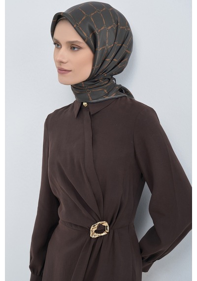 Armine Saf İpek Sura Eşarp-2026 İlkbahar-yaz- 953800d Antrasit