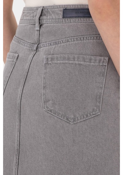 U.s. Polo Assn. Kadın Gri Etek Jean 50293251-dn0025 Gri -