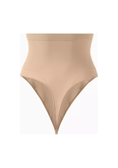 Skims Seamless Sculpt High - Waist Thong, Dikişsiz Yüksek Bel Külot Bej