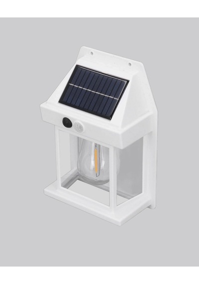 Mey İthalat Üç Modlu Güneş Enerjili Duvar Lambası 1800mah Bataryalı Ve Hareket Sensörlü Çok Renkli