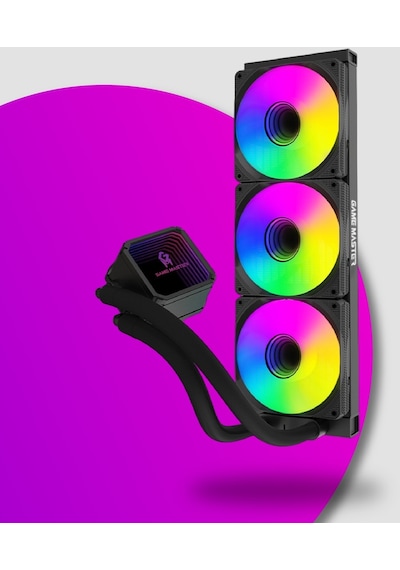 Game Master 3 Fanlı Argb 360MM Watercooler Siyah Sıvı Soğutma