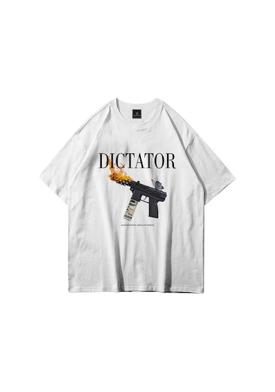 Tarzsokak Unisex Dictator Beyaz Tshirt