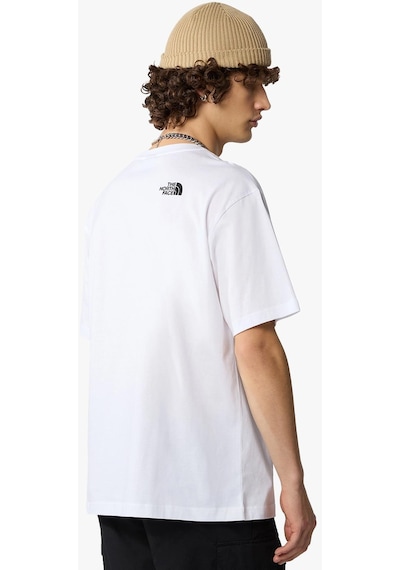 The North Face Essential Oversize Simple Dome Erkek T-shirt Beyaz-beyaz