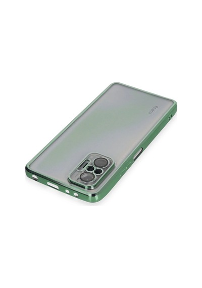 Mey İthalat Redmi Note 10 Pro Kılıf Lensli Silikon - Yeşil