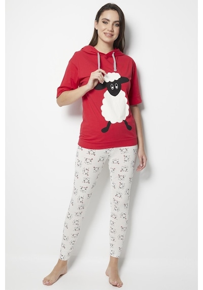Doremi Bayan Pijama Takımı Kırmızı (480976250)