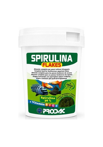 Prodac Spirulina Flakes 100gr Açık