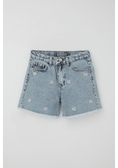 Breeze Kız Çocuk Şort Jean Papatya Nakışlı Paçası Püskül Detaylı 10-14 Yaş, Açık Mavi Açık Mavi Breeze Kız Çocuk Şort Jean Papatya Nakışlı Paçası Püskül Detaylı 10-14 Yaş, Açık Mavi Açık Mavi