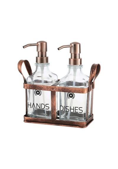 Rame Sıvı Sabunluk Seti - Retro Görünümlü - 2x500 Ml Çok Renkli