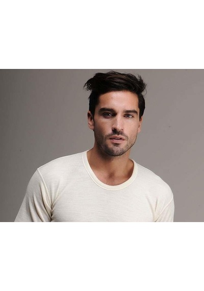 Hasyün Erkek Kısa Kollu Yün Termal Fanila Woolmark Sertifikalı Ek