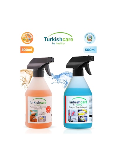 Ayakkabı Ve Kumaş Temizleme 500 ML+ Banyo Temizlik Spreyi Ve Çok Amaçlı Sünger 500 ML