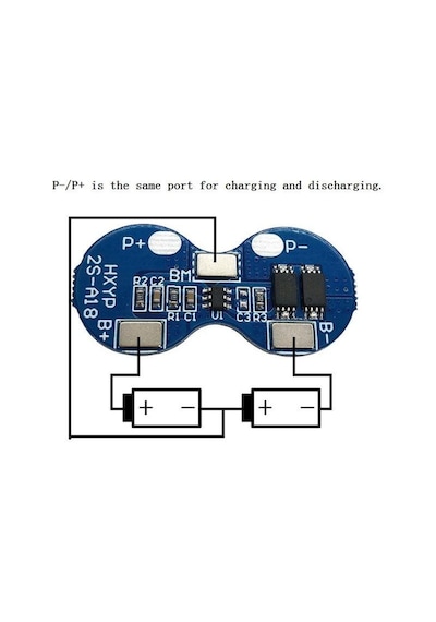 2S 4A 7.4V Bms Pil Koruma Kartı 18650 Lityum Li-İon Batarya - Hx