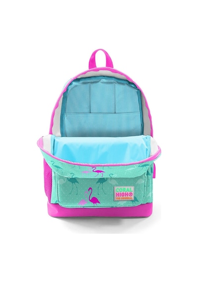 Coral High Kids Su Yeşili Neon Pembe Flamingo Desenli Dört Bölmeli USB Şarjlı Kulaklık Çıkışlı Okul Sırt Çantası 23275 Coral High Kids Su Yeşili Neon Pembe Flamingo Desenli Dört Bölmeli USB Şarjlı Kulaklık Çıkışlı Okul Sırt Çantası 23275