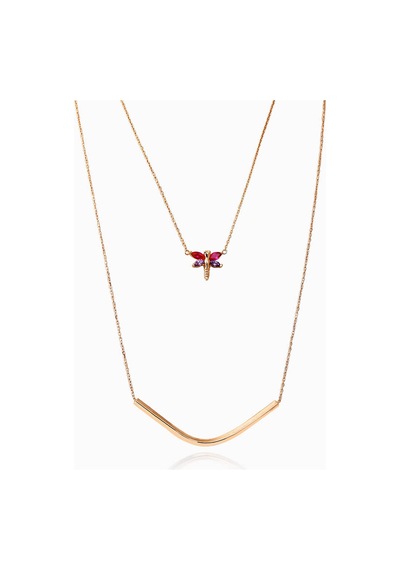 Kuyumcudukkani Kelepçe Ve Yusufçuk Model Kolye-37255-r Rose Gold