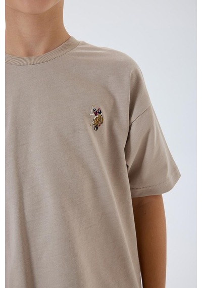 U.S. Polo Assn. U.s. Polo Assn Erkek Çocuk 2 Li Bermuda T-şhirt Takım Kum-2318 Kum Rengi