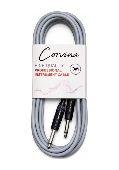 Corvina 3 Metre Gri Jack Enstrüman Kablosu