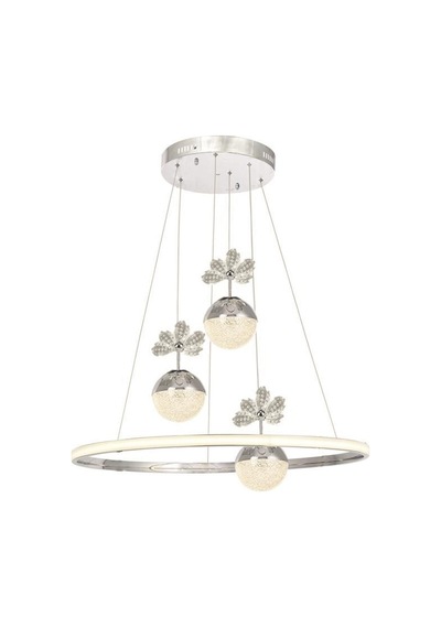 Eray Aydınlatma 2078-40 Kr 3 Toplu Led Krom Avize Krom